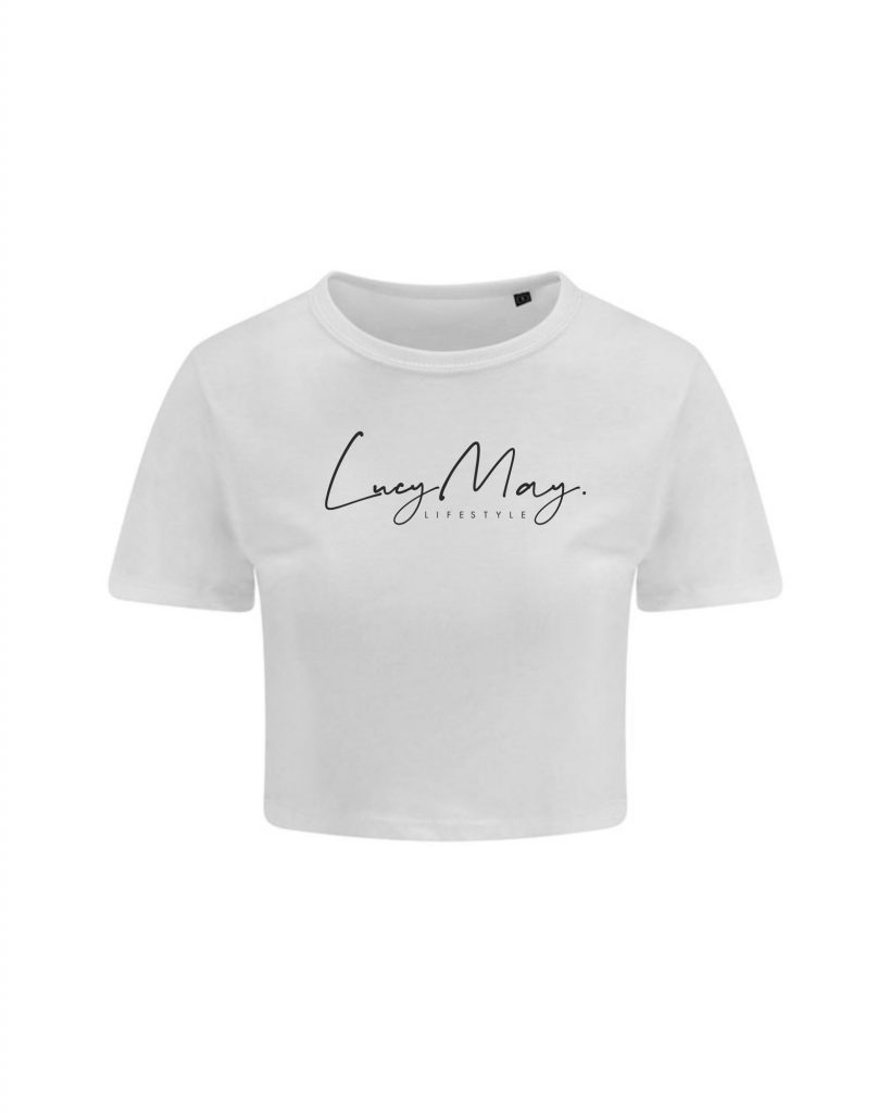 Lucy May Lifestyle Cropped Tee White